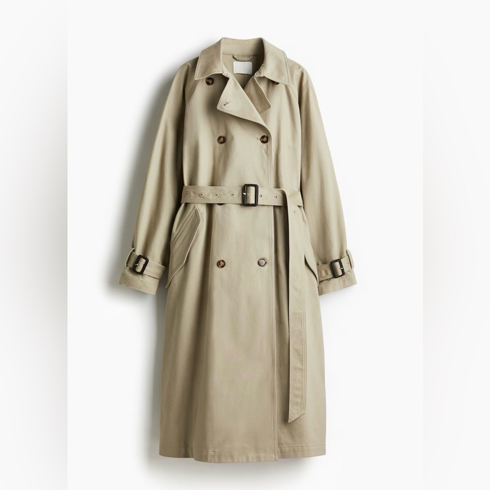 SOLD H&M heavy cotton trench coat